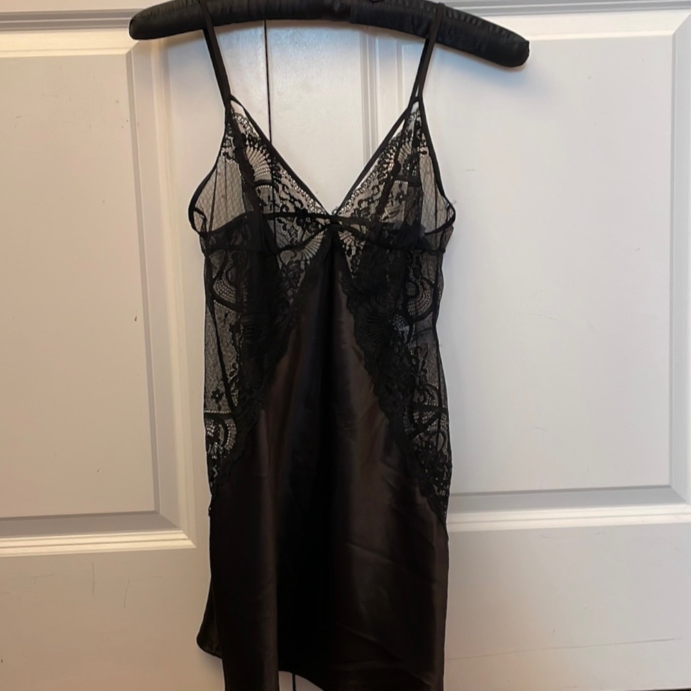 Sexy satin and lace slip new without tags